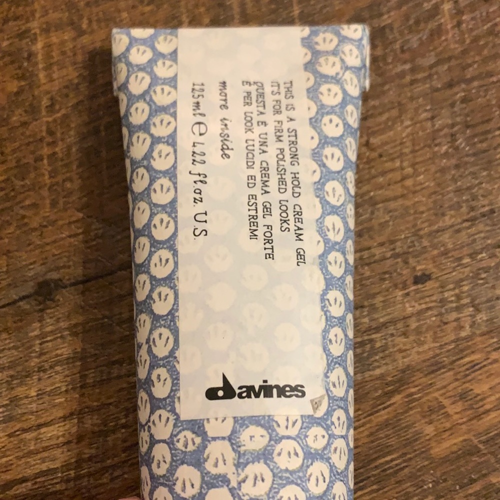 Davines strong hold cream gel